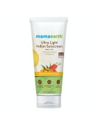 Mamaearth Aloe Turmeric Gel (150ml), Ubtan Face Wash & Face Mask (100ml Each) & Ultra Light Indian Sunscreen (80g)